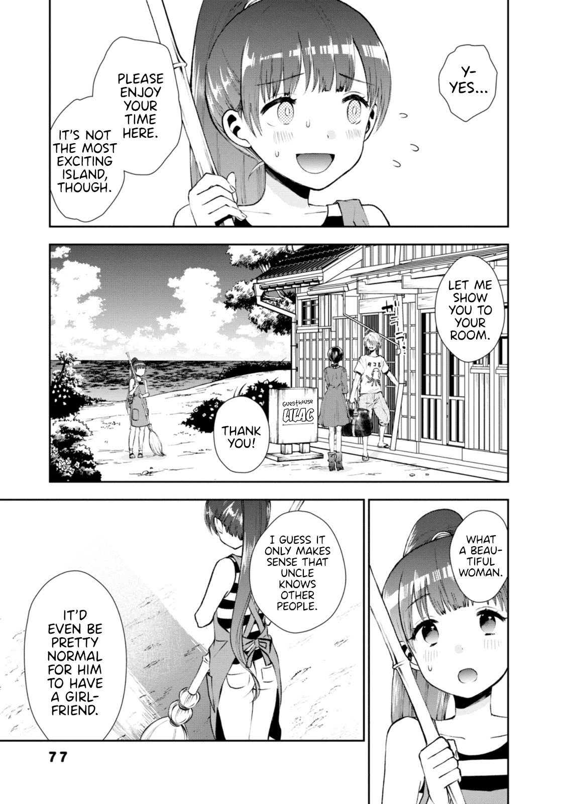 Umisaki Lilac Chapter 6 page 3 - Chapter 6: The First Customer