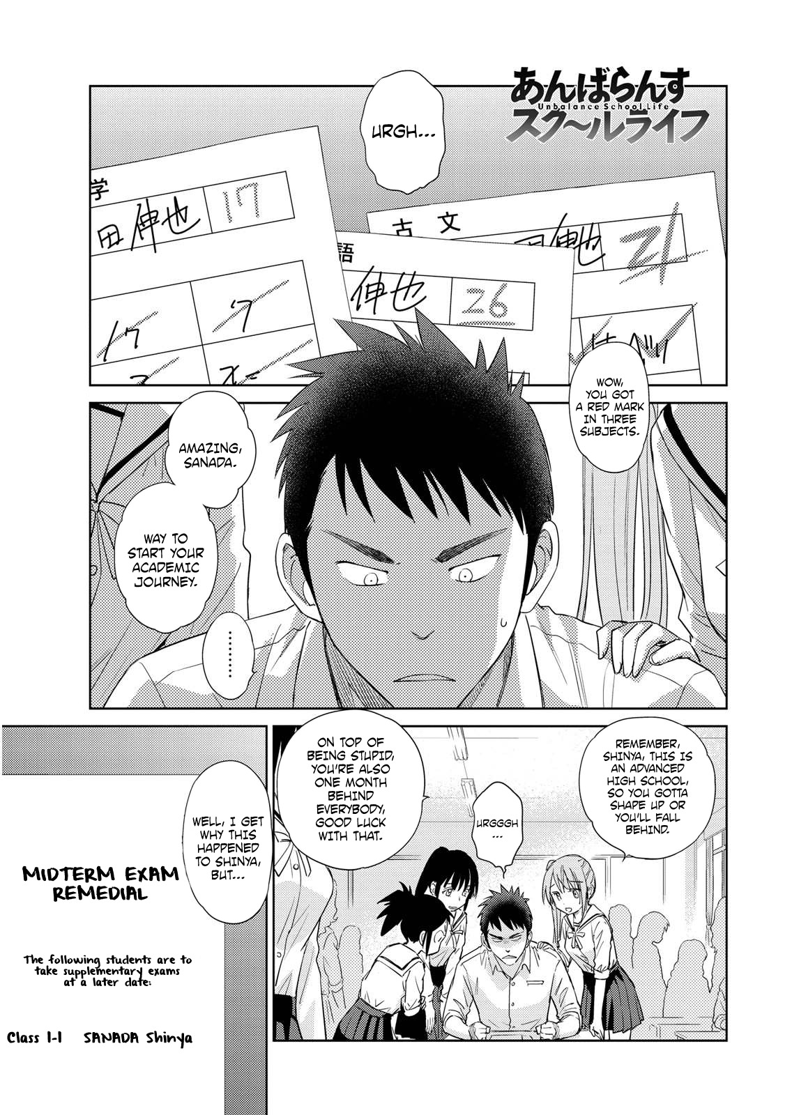 Unbalance School Life Chapter 8 page 1 - Chapter 8: Unexpected Comrade in arms
