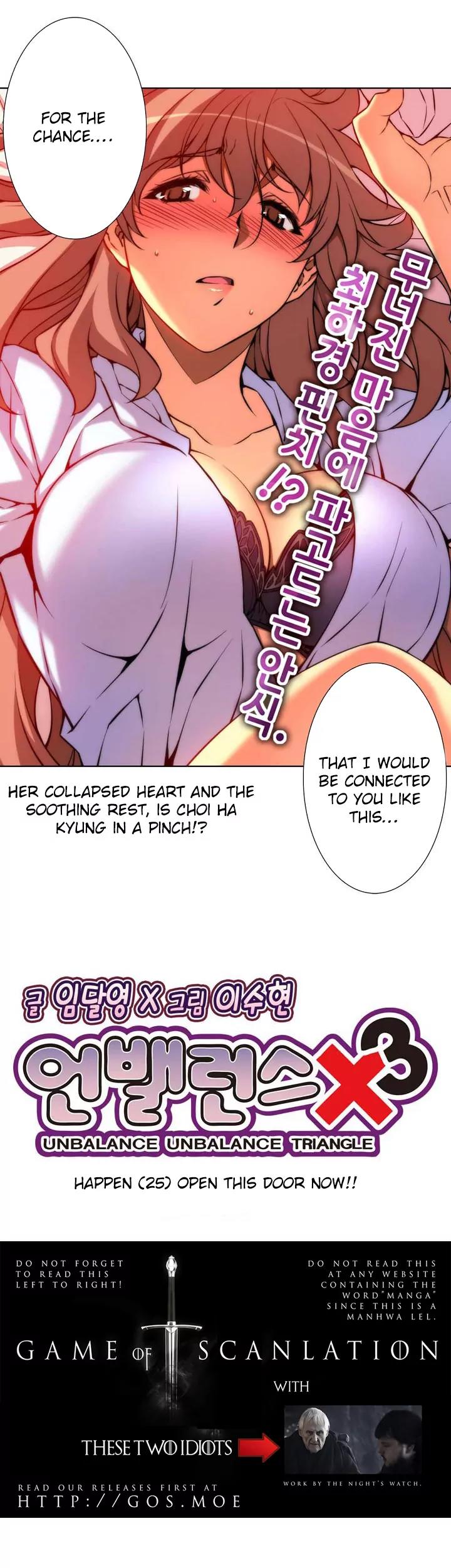 Unbalance x 3 Chapter 25 page 5 - Chapter 25: Happening (25) Open this door now !!