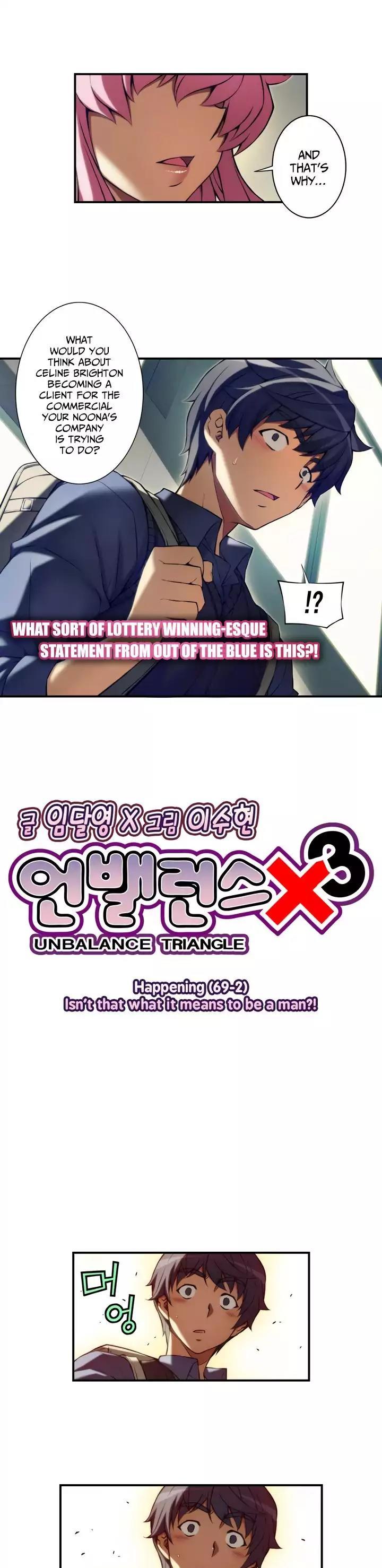 Unbalance x 3 Chapter 69.2 page 4 - Chapter 69.2: Happening (69.2) Isn't that What It Means to be a Man?!