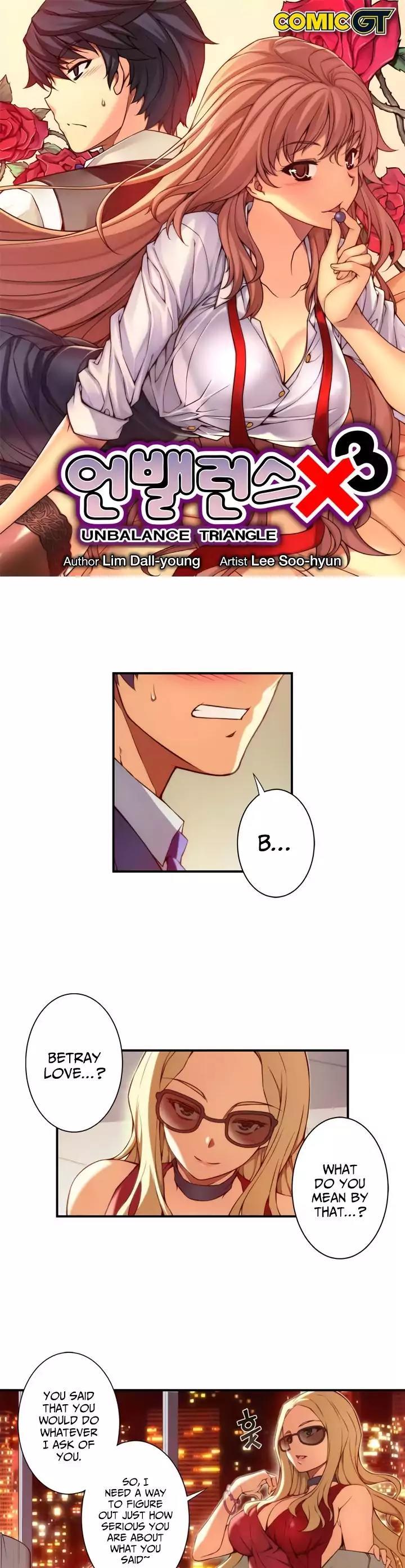 Unbalance x 3 Chapter 71.1 page 2 - Chapter 71.1: Happening (71.1) Prove it.
