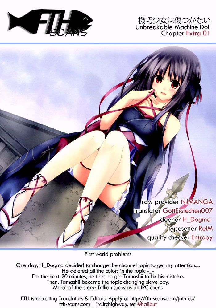 Unbreakable Machine Doll. Chapter 10.5 page 1 - Chapter 10.5 : Special - The Contract