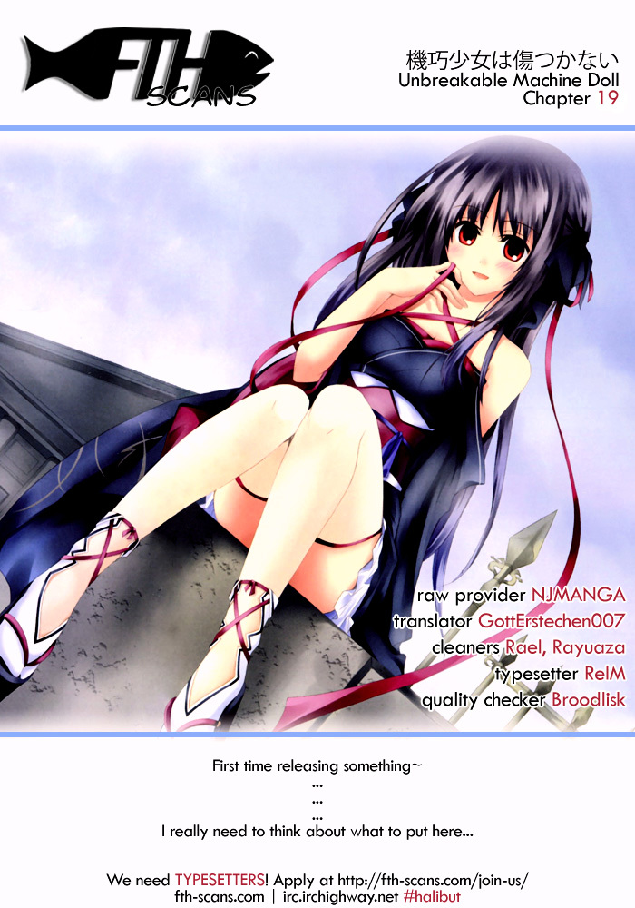 Unbreakable Machine Doll. Chapter 19.2 page 1 - Chapter 19 v2 : ep.19 - a stupid question. 1