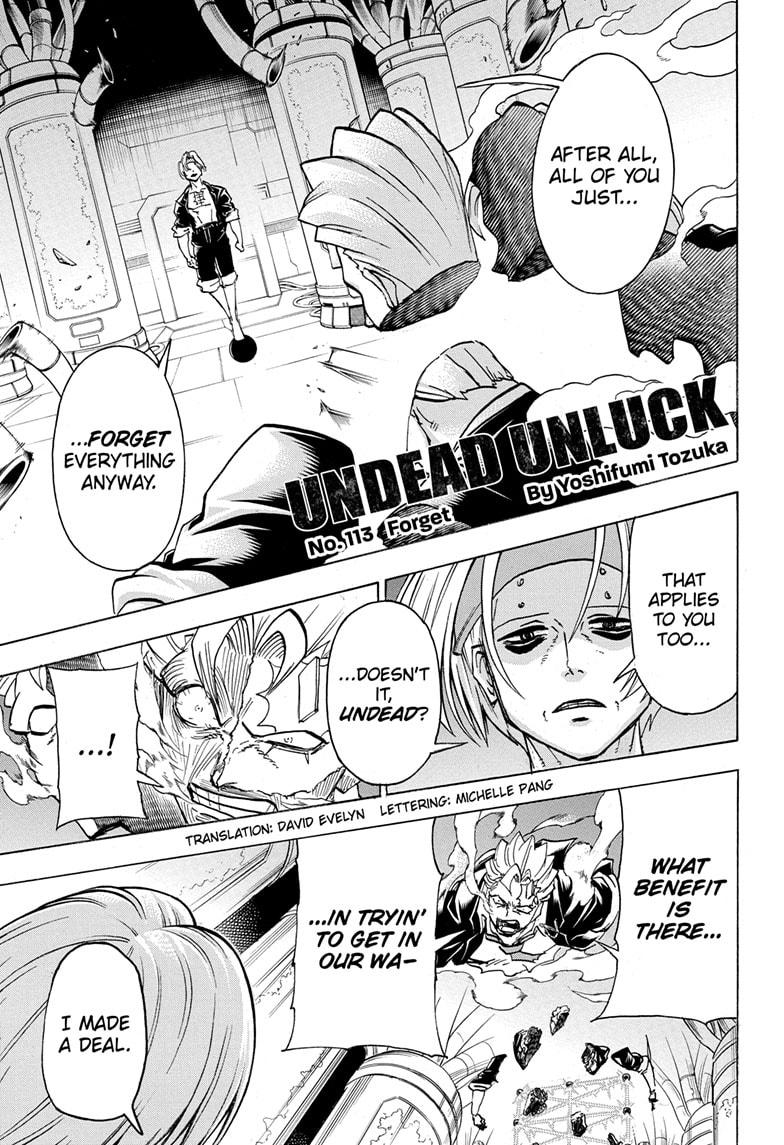 Undead + Unluck Chapter 113 page 1 - Chapter 113