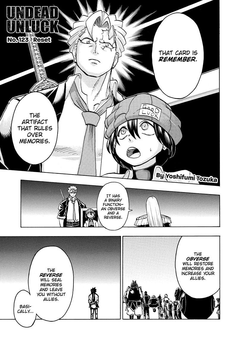 Undead + Unluck Chapter 123 page 1 - Chapter 123