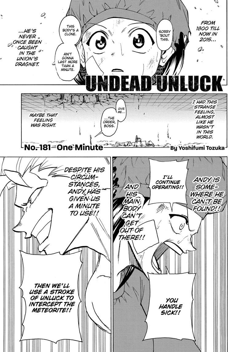 Undead + Unluck Chapter 181 page 1 - Chapter 181