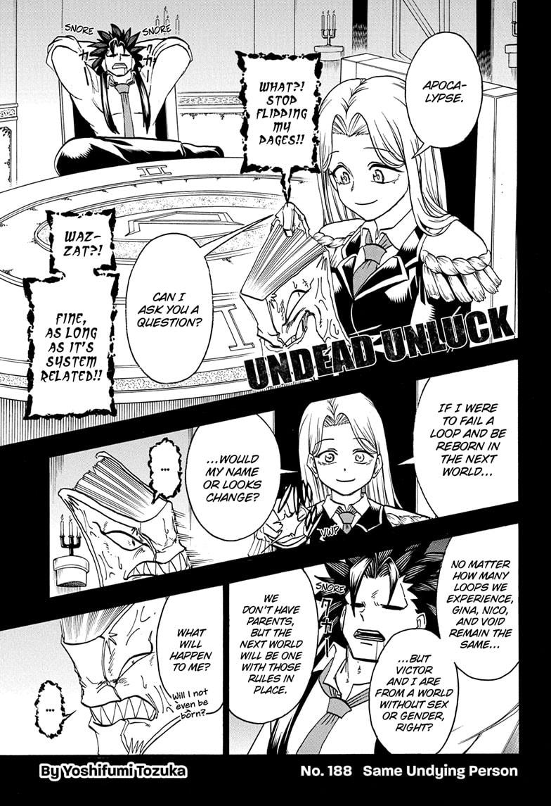 Undead + Unluck Chapter 188 page 1 - Chapter 188