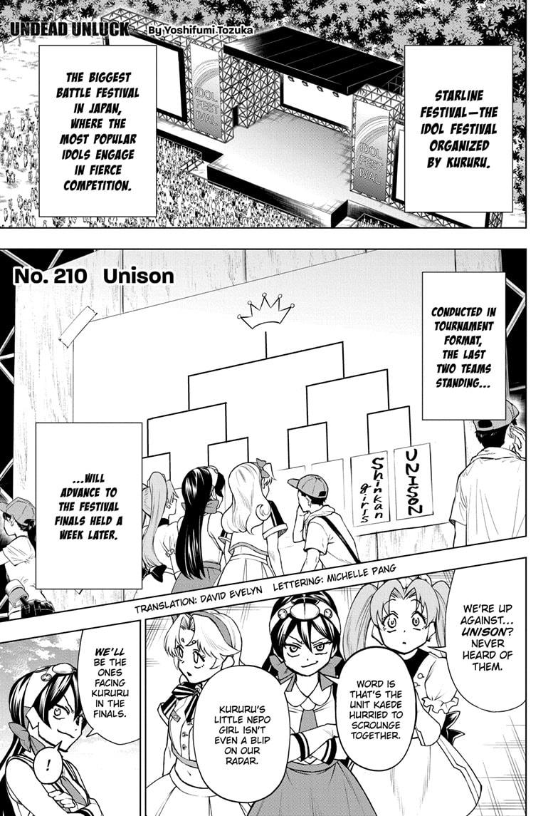 Undead + Unluck Chapter 210 page 1 - Chapter 210