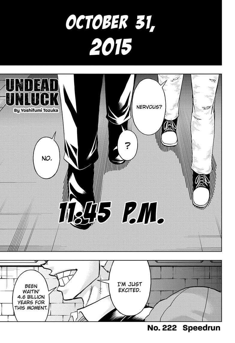 Undead + Unluck Chapter 222 page 1 - Chapter 222