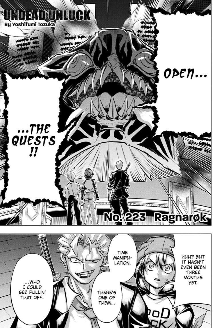 Undead + Unluck Chapter 223 page 1 - Chapter 223