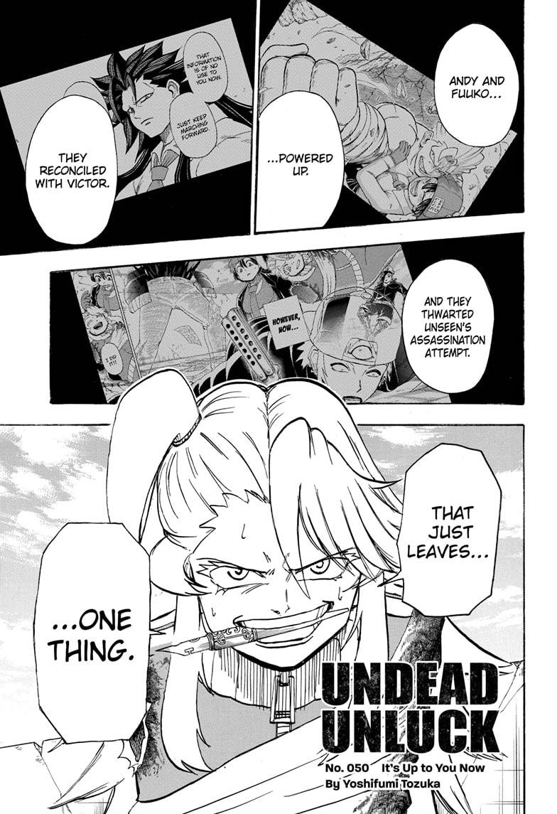 Undead + Unluck Chapter 50 page 1 - Chapter 50