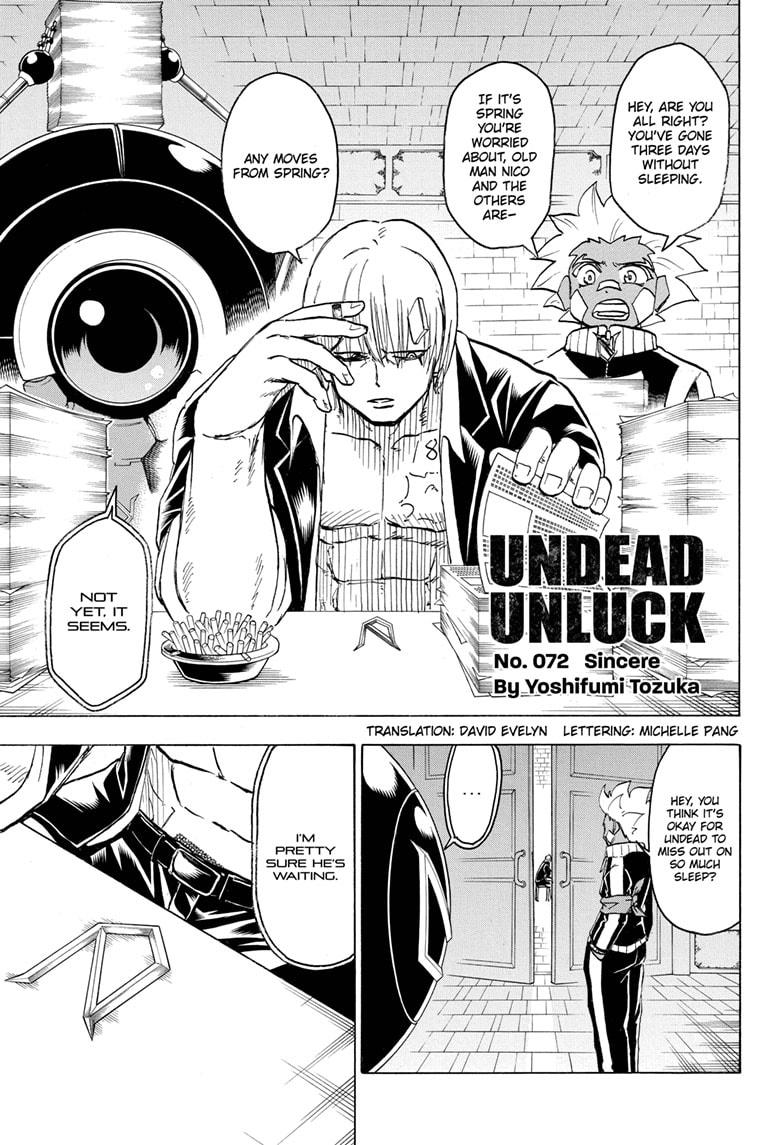 Undead + Unluck Chapter 72 page 1 - Chapter 72