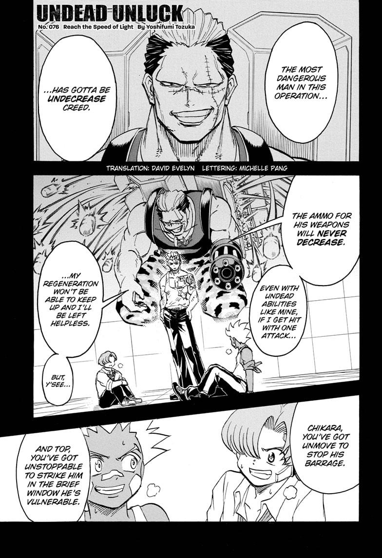 Undead + Unluck Chapter 76 page 1 - Chapter 76