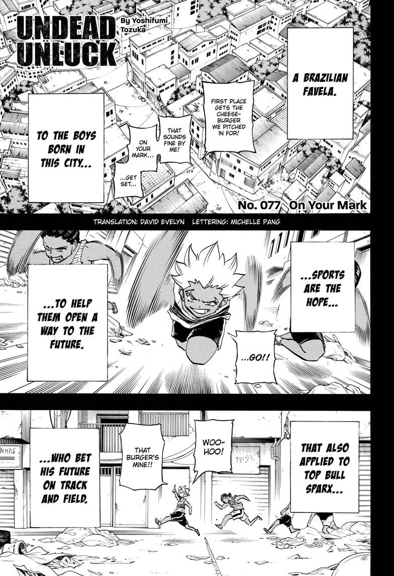 Undead + Unluck Chapter 77 page 1 - Chapter 77
