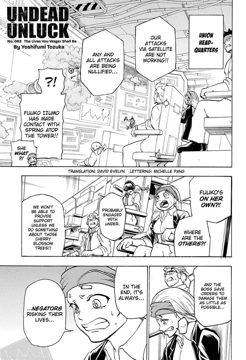 Undead + Unluck Chapter 83 page 1 - Chapter 83