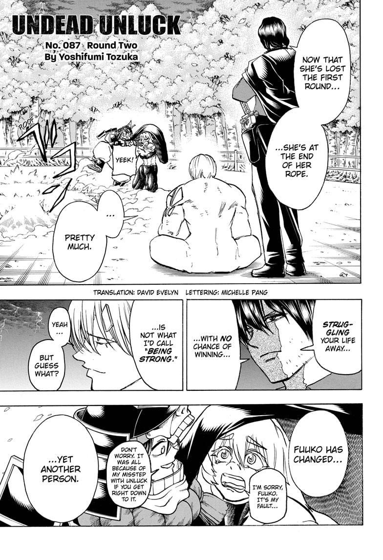 Undead + Unluck Chapter 87 page 1 - Chapter 87