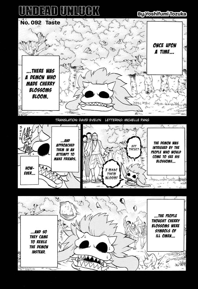 Undead + Unluck Chapter 92 page 1 - Chapter 92
