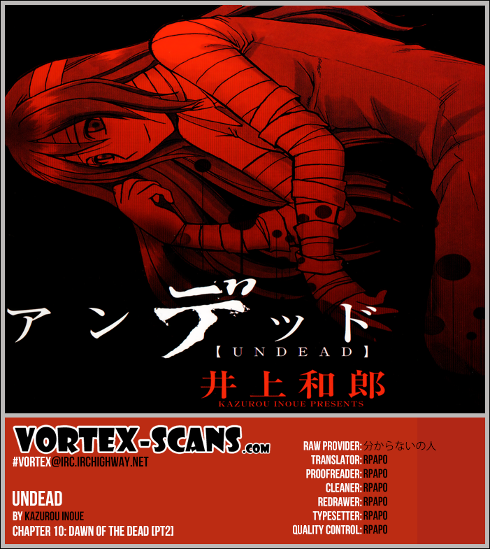 Undead Chapter 10 page 1 - Chapter 10: Dawn of the Dead [Pt 2]