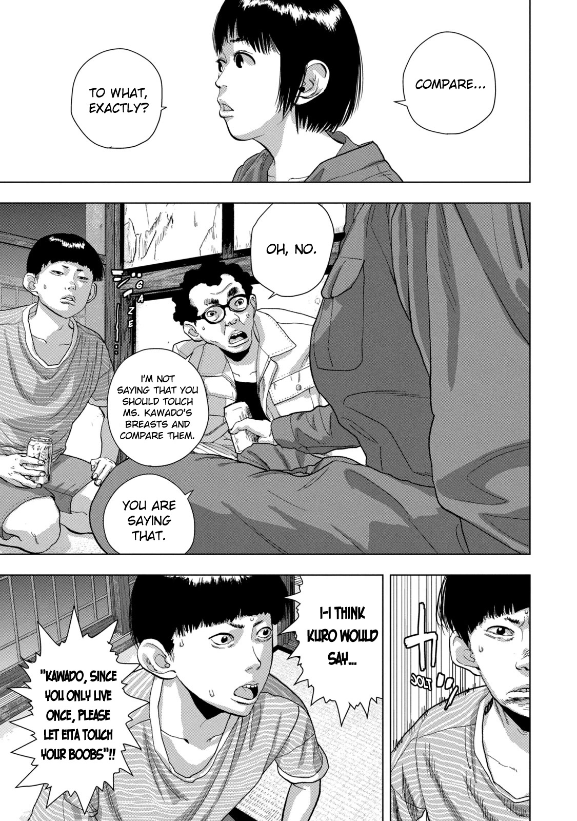 Under Ninja Chapter 71 page 5 - Chapter 71: Schrodinger's Boobs