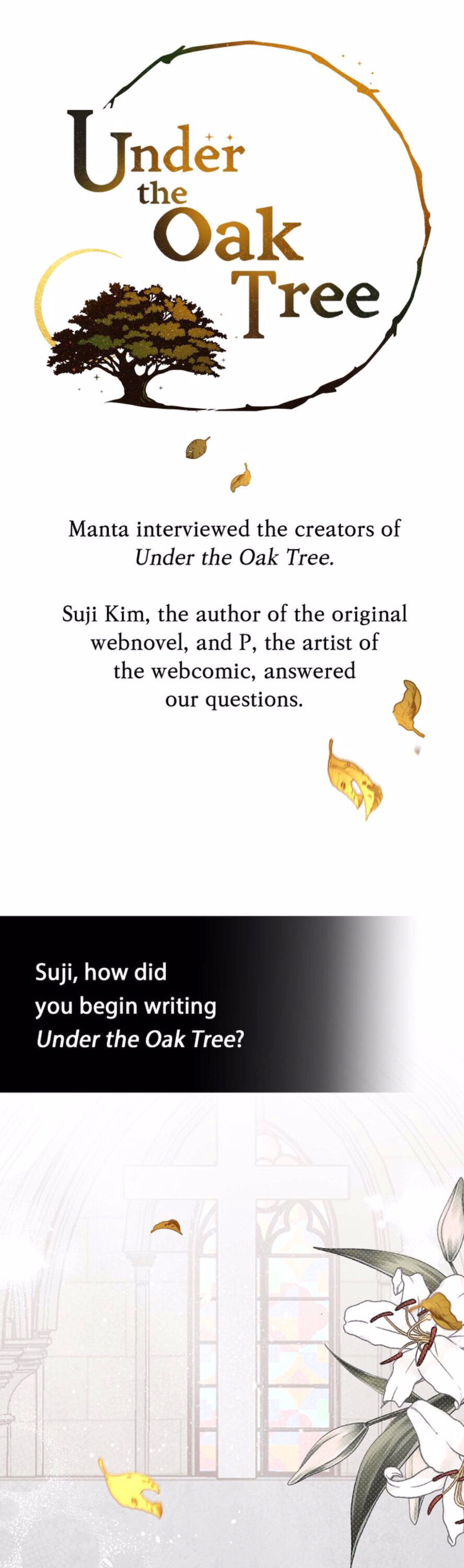 Under the Oak Tree Chapter 34.5 page 1 - Creator's Interview
