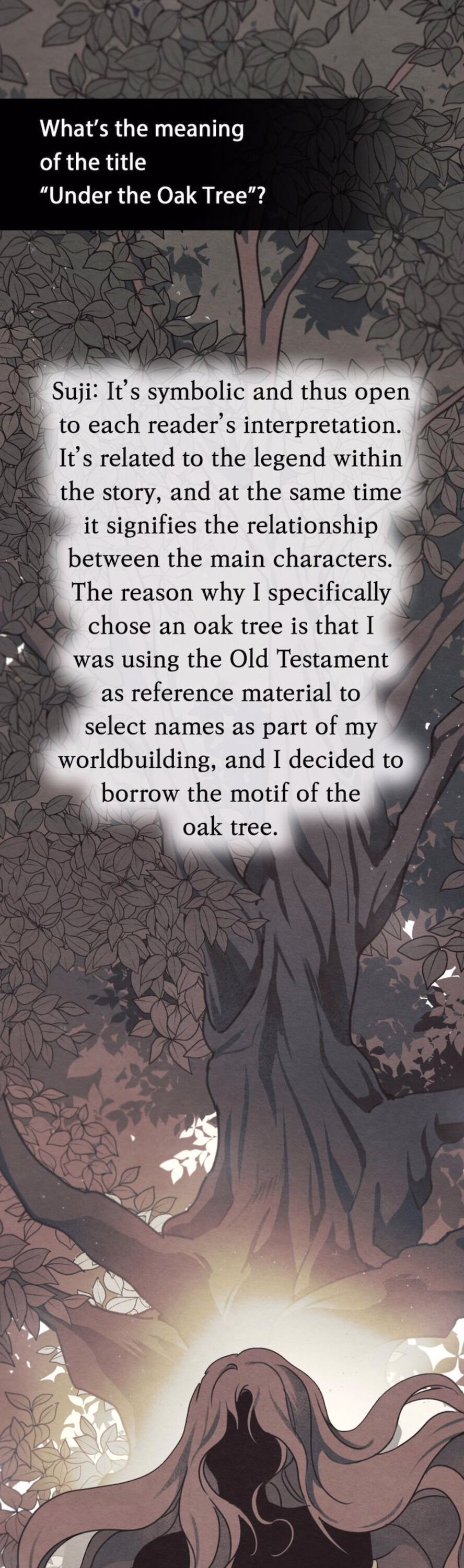 Under the Oak Tree Chapter 34.5 page 10 - Creator's Interview