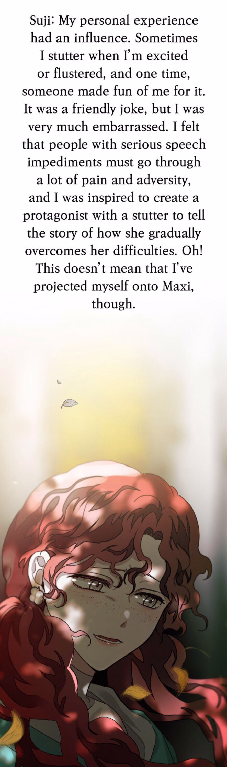 Under the Oak Tree Chapter 34.5 page 13 - Creator's Interview