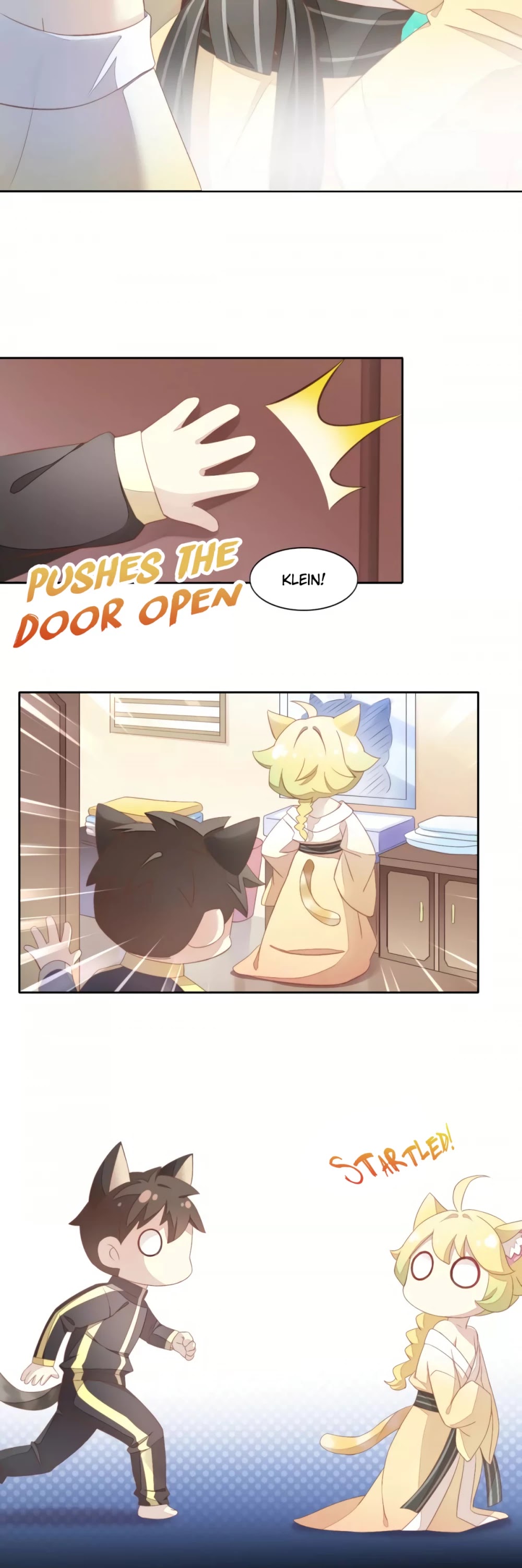 Under the Paws of Cats Chapter 10 page 4 - Chapter 10: Klein has a crush on Huang...?