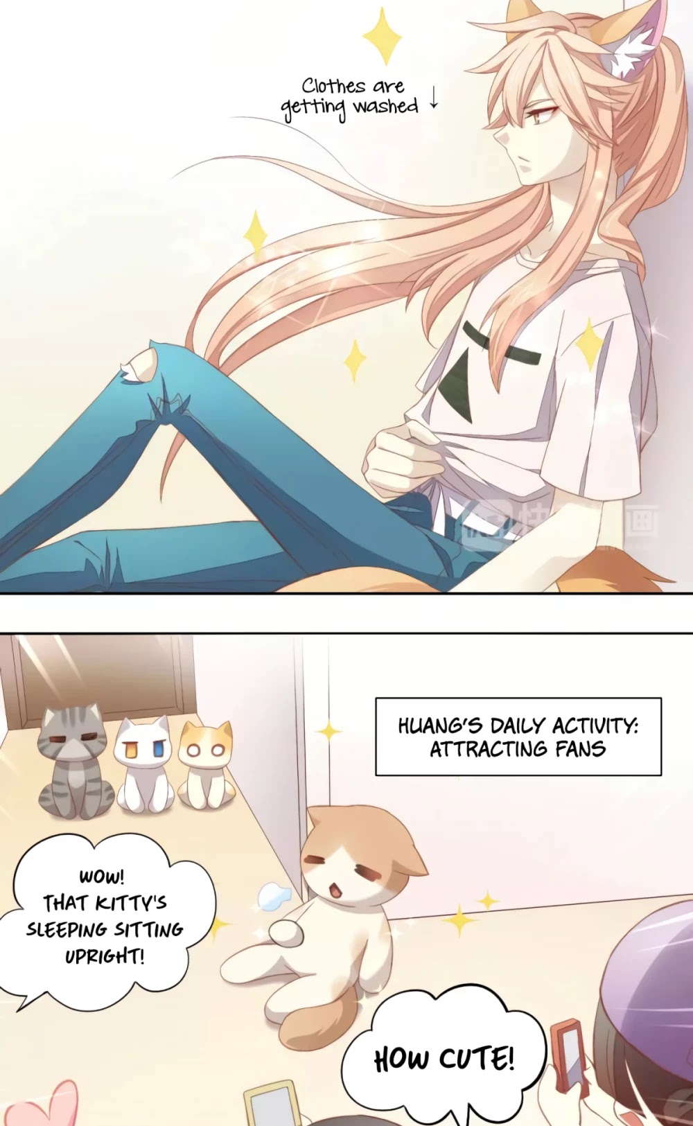 Under the Paws of Cats Chapter 10 page 8 - Chapter 10: Klein has a crush on Huang...?