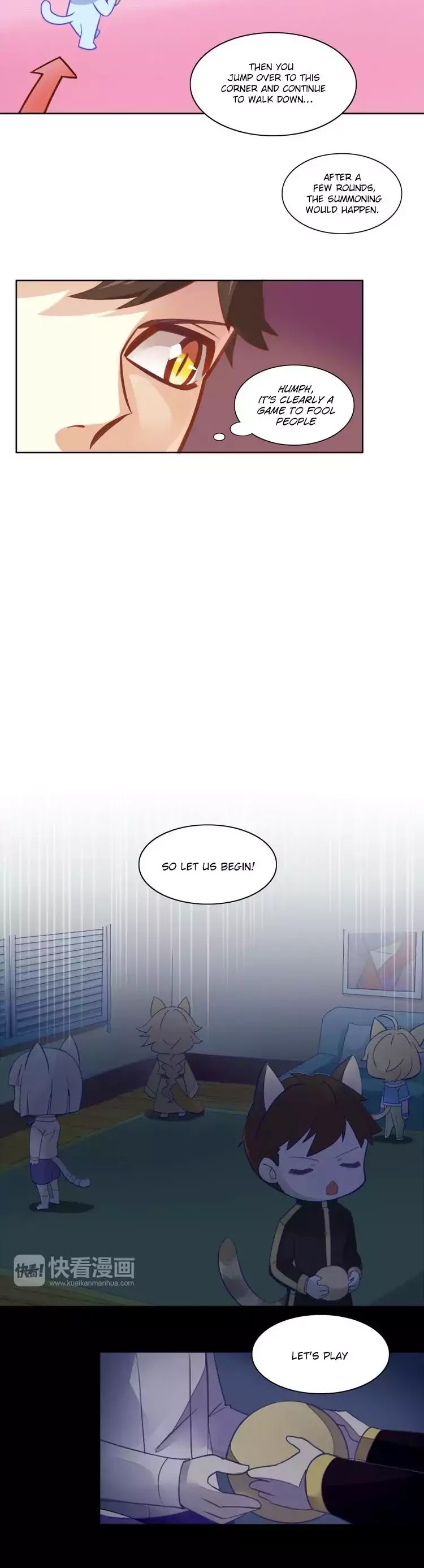 Under the Paws of Cats Chapter 4 page 8 - Chapter 4: The spooky game