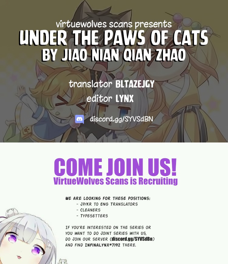 Under the Paws of Cats Chapter 7 page 1 - Chapter 7