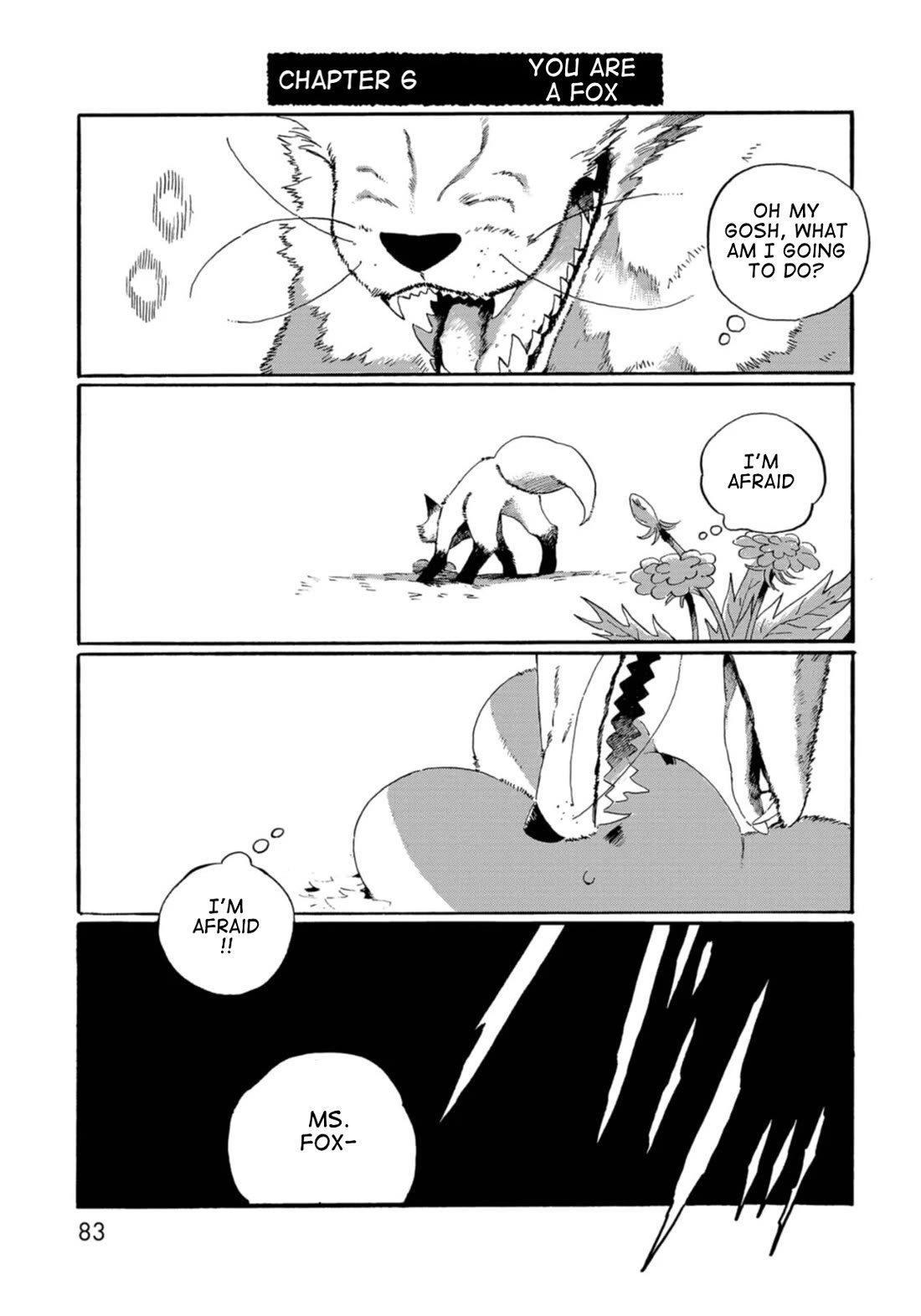 Under the Skin Chapter 6 page 1 - Chapter 6: You Are a Fox