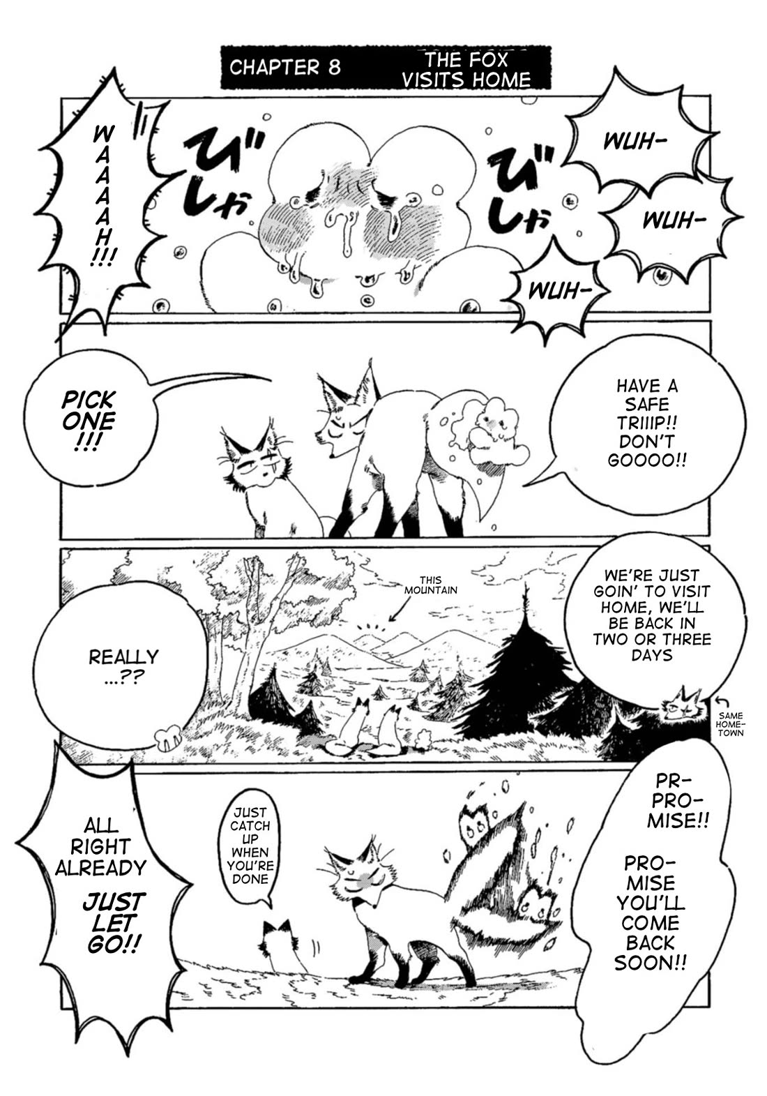 Under the Skin Chapter 8 page 1 - Chapter 8: The Fox Visits Home