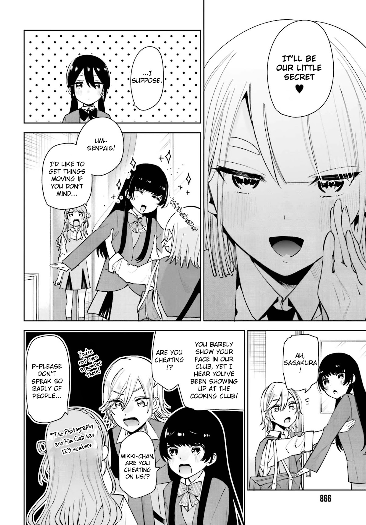Unicorn to sabishi-gari ya shoujo Chapter 8.2 page 4 - Chapter 8.2: It's a Secret, Right?<3 Part 2