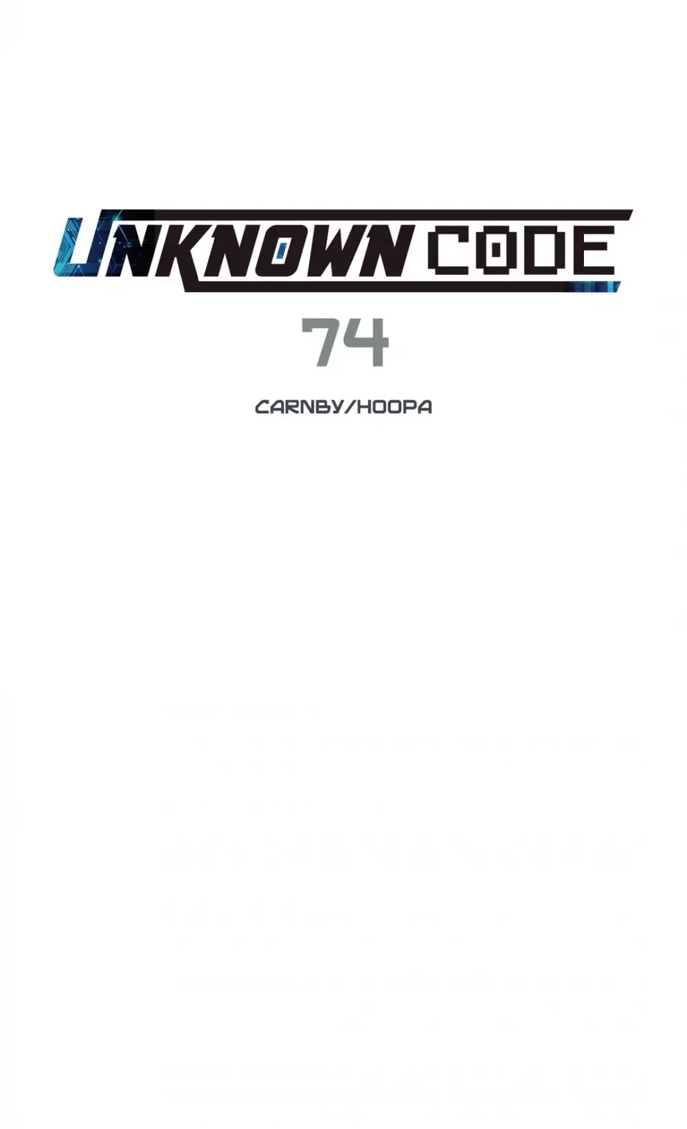 Unknown Code Chapter 74 page 1 - Chapter 74