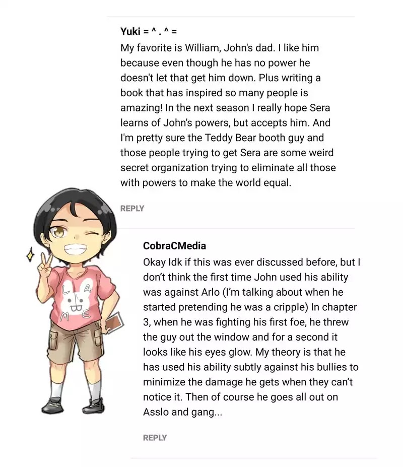 unOrdinary Chapter 79.7 page 14 - Bonus Chapter: Giveaway Winners! + A Teaser
