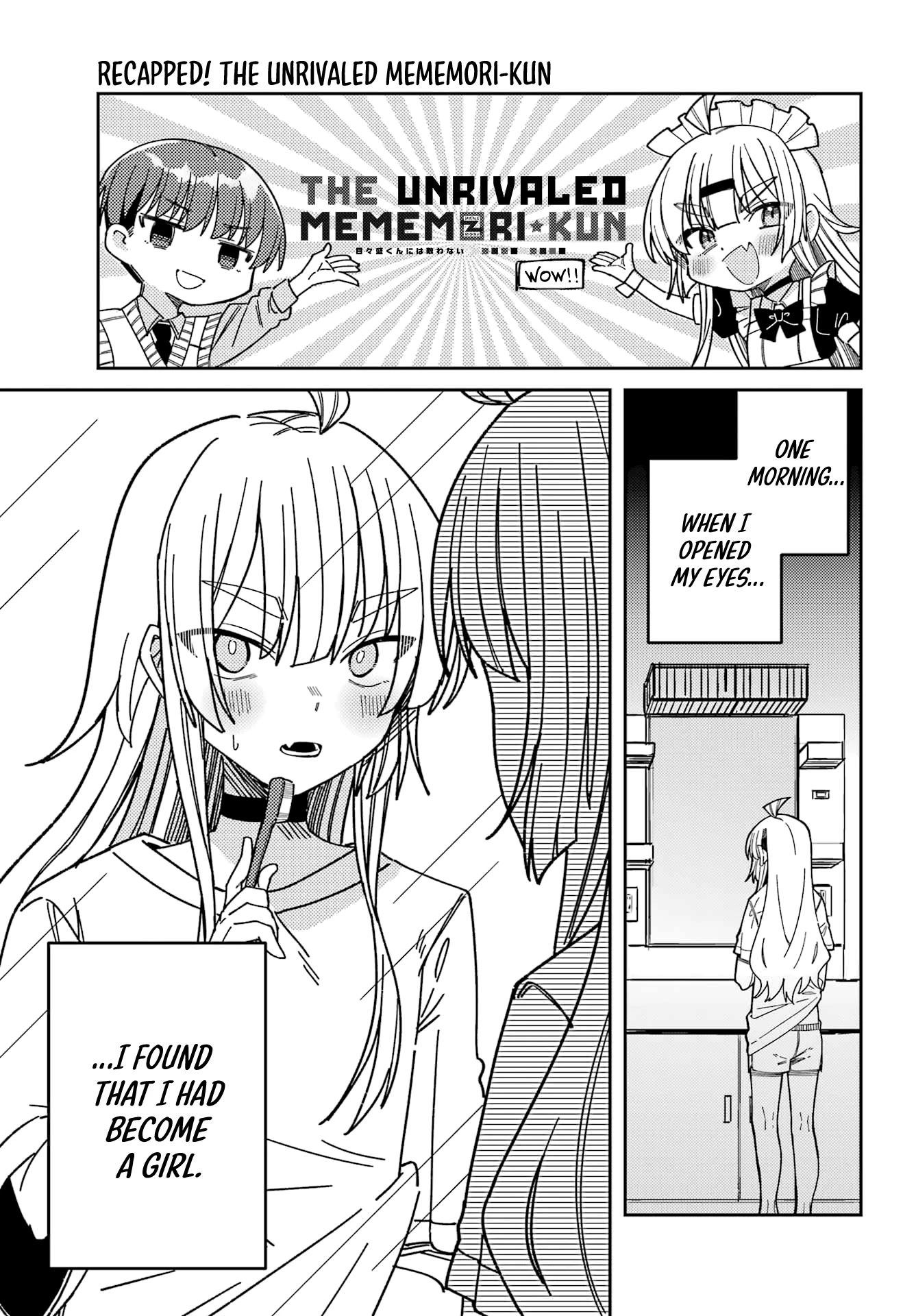 Unparalleled Mememori-kun Chapter 13.2 page 3 - Chapter 13.2: Recapped! 01