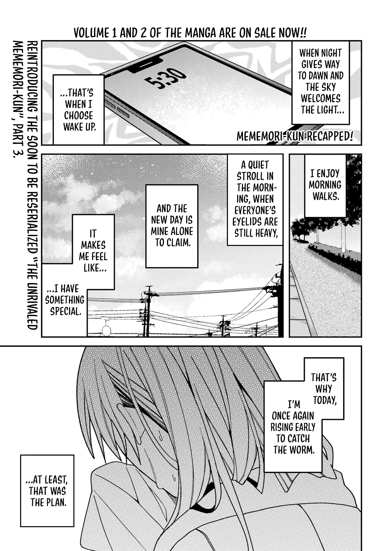 Unparalleled Mememori-kun Chapter 13.4 page 1 - Chapter 13.4: Recapped! 03