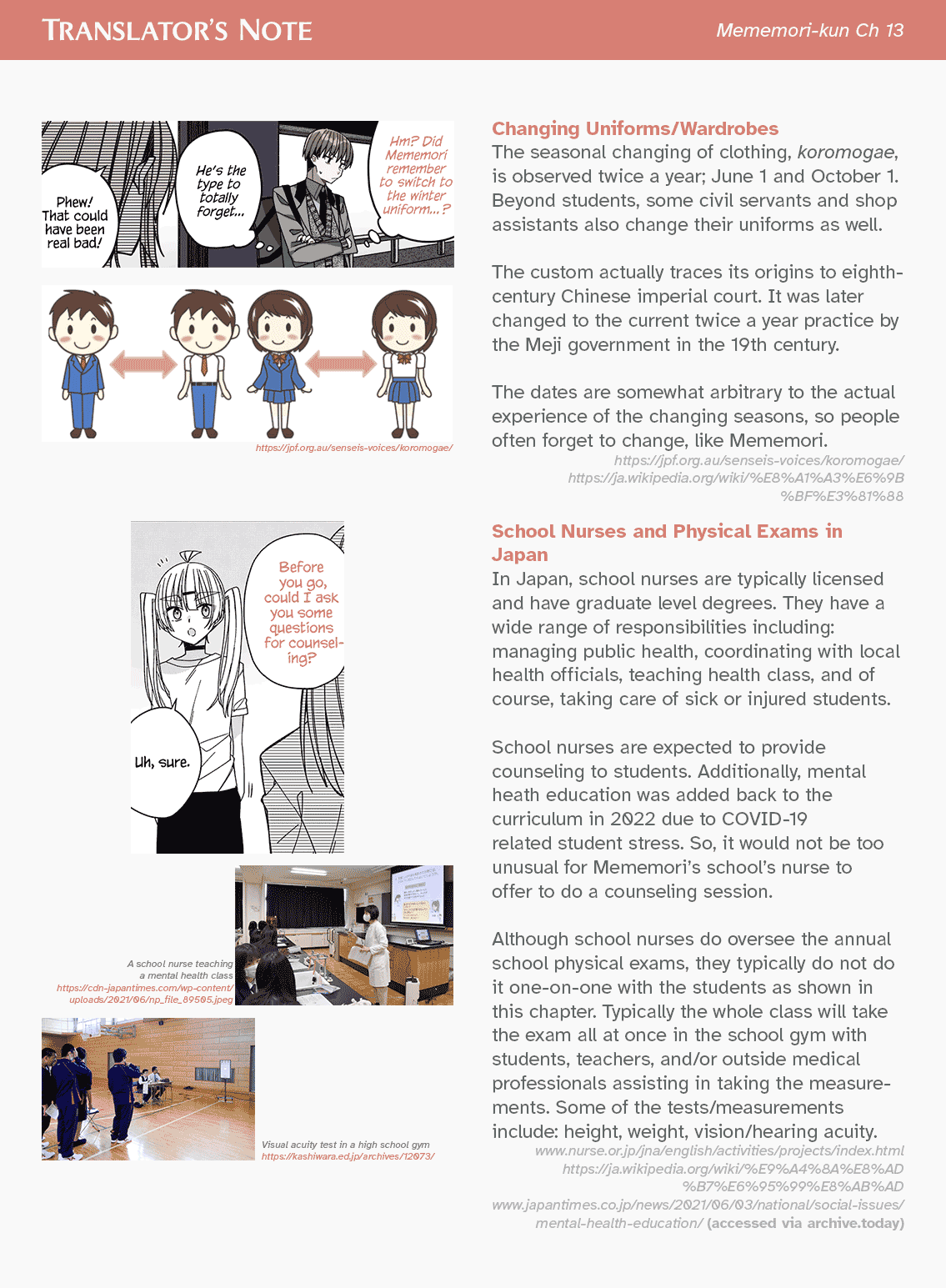 Unparalleled Mememori-kun Chapter 13 page 26 - Chapter 13: Physical Exams