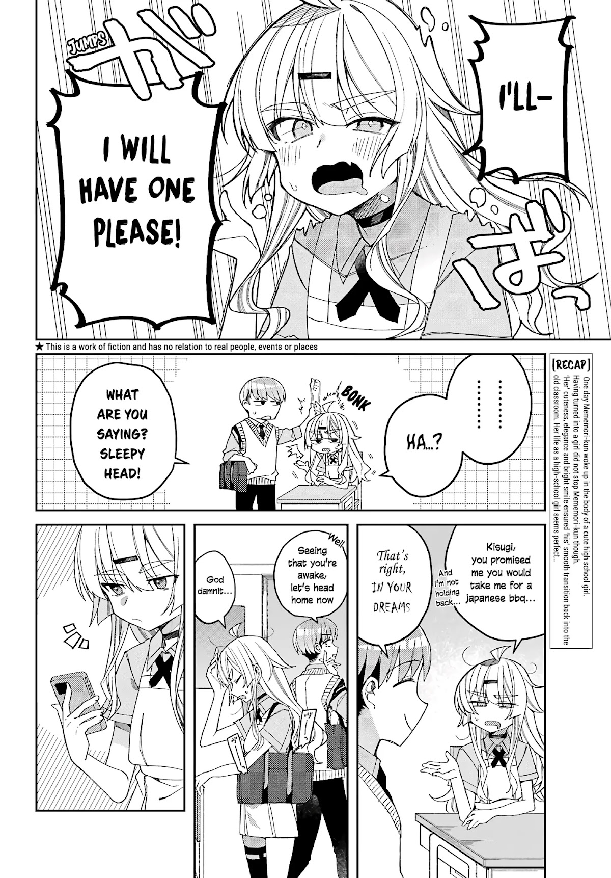 Unparalleled Mememori-kun Chapter 3 page 2 - Chapter 3: The Person I Like