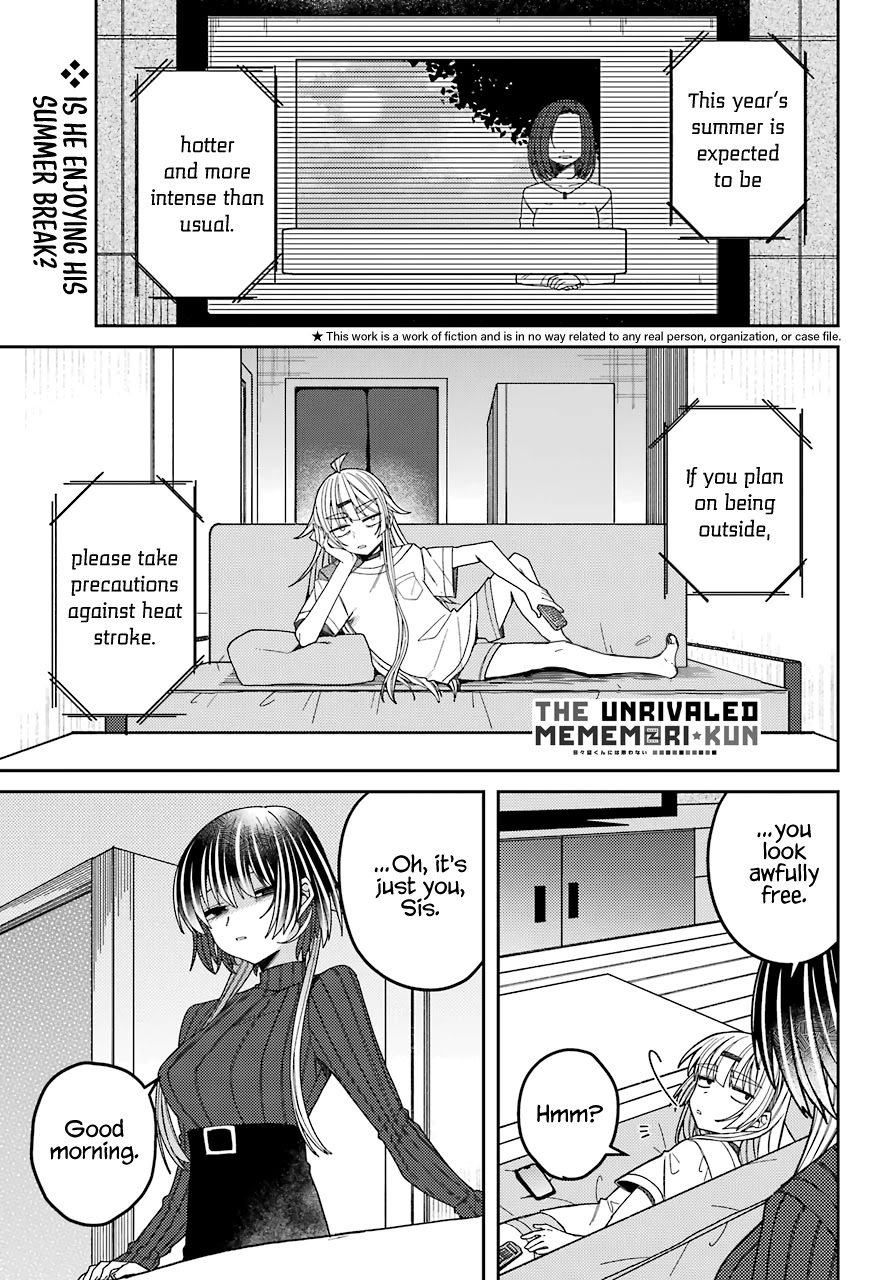 Unparalleled Mememori-kun Chapter 9 page 2 - Chapter 9: Big Sis and Lil' Bro