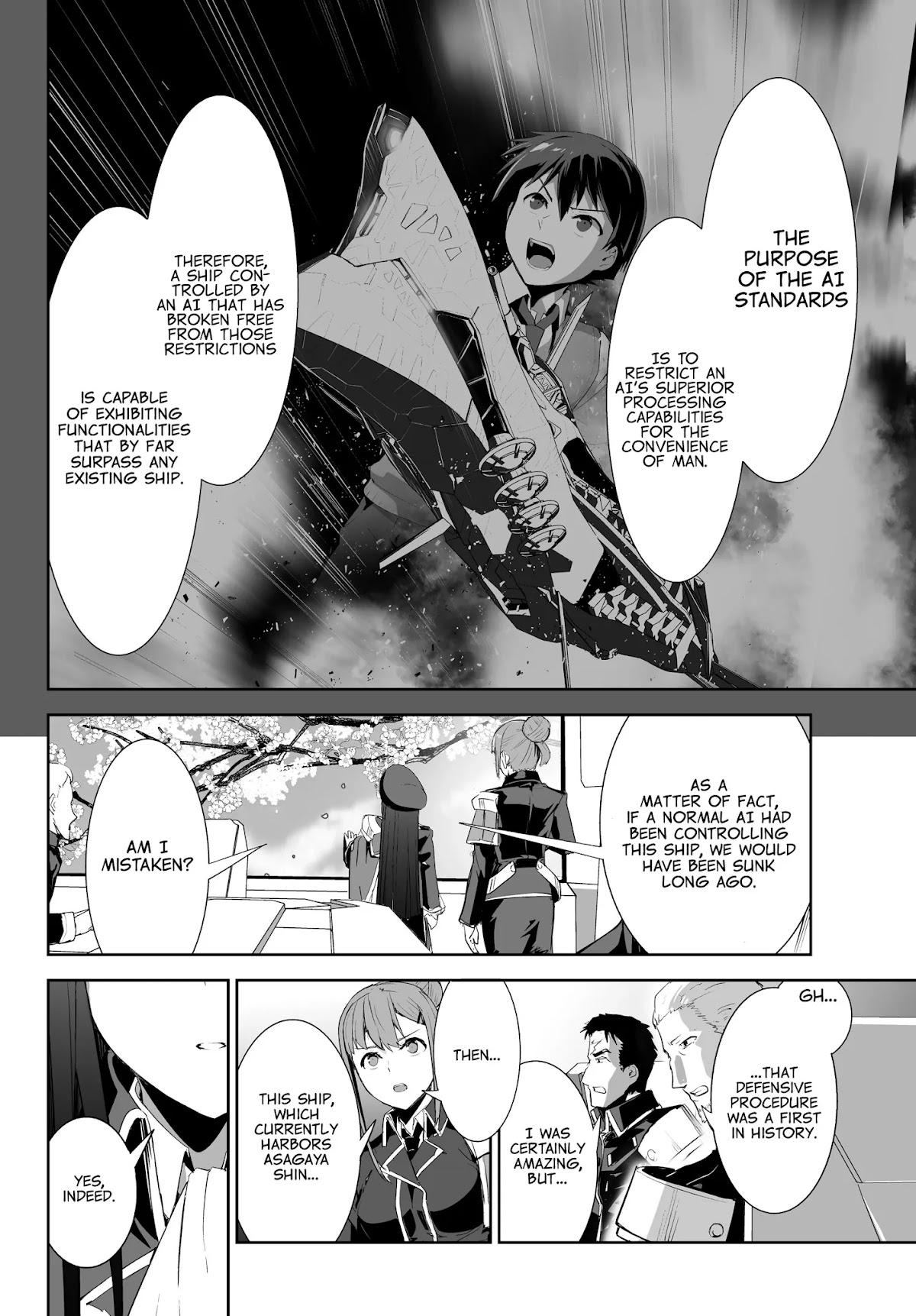 Unparalleled Path ~ Reincarnated as the AI for a Space Battleship ~ Chapter 2 page 23 - Chapter 2: Reminiscence Course