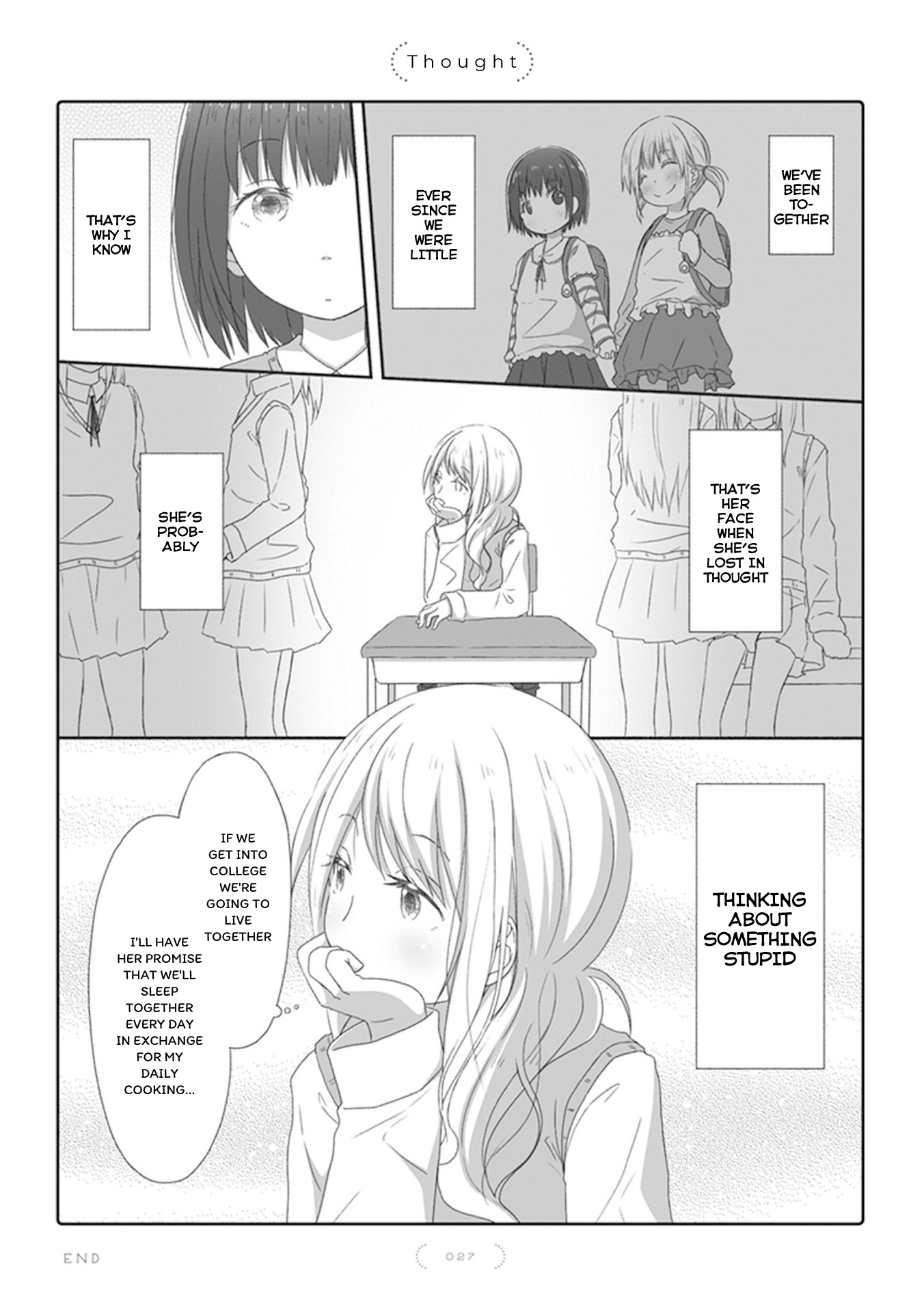 Unrequited Yuri Love Chapter 11 page 1 - Chapter 11: Thought