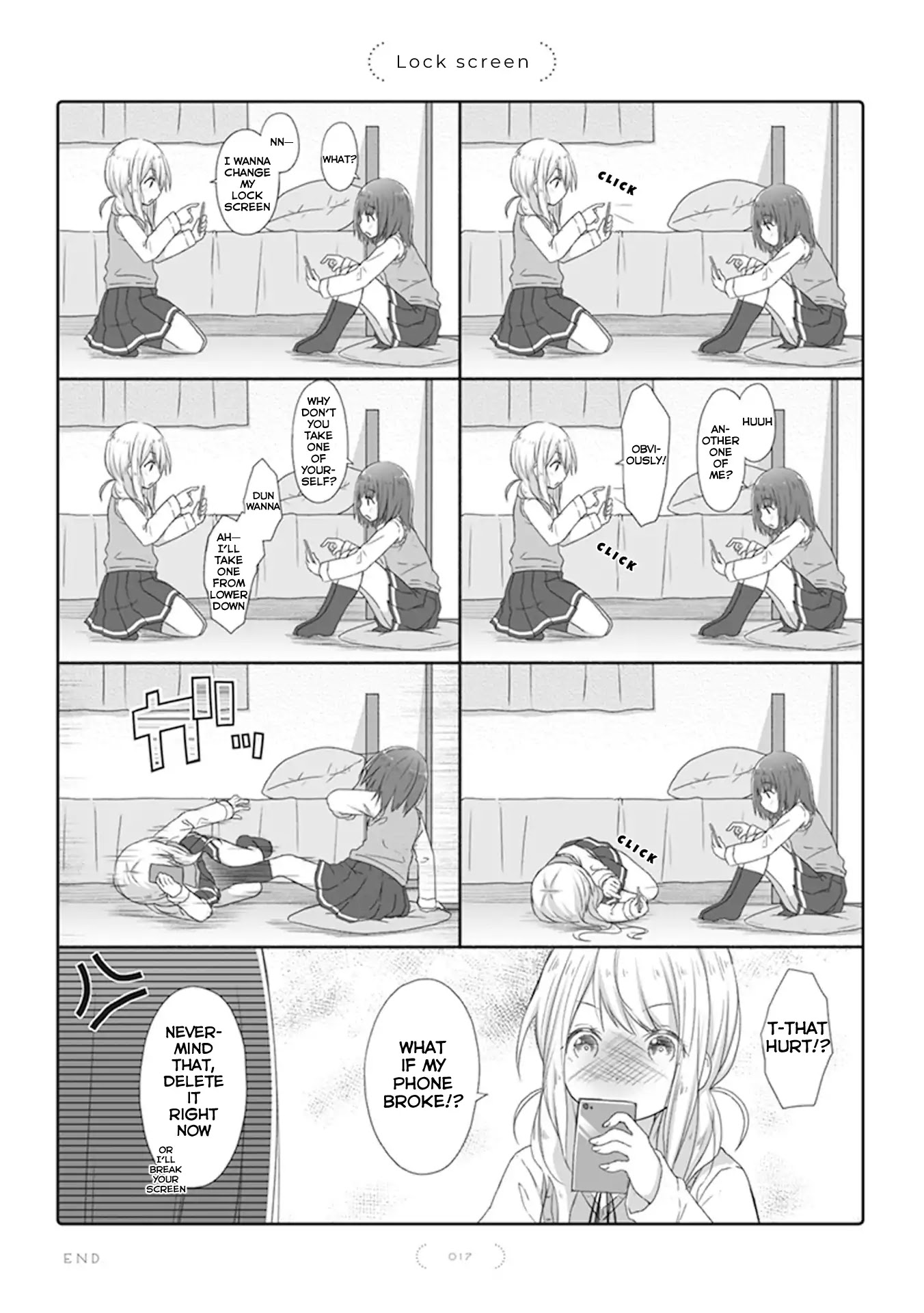 Unrequited Yuri Love Chapter 2 page 1 - Chapter 2: Lock screen