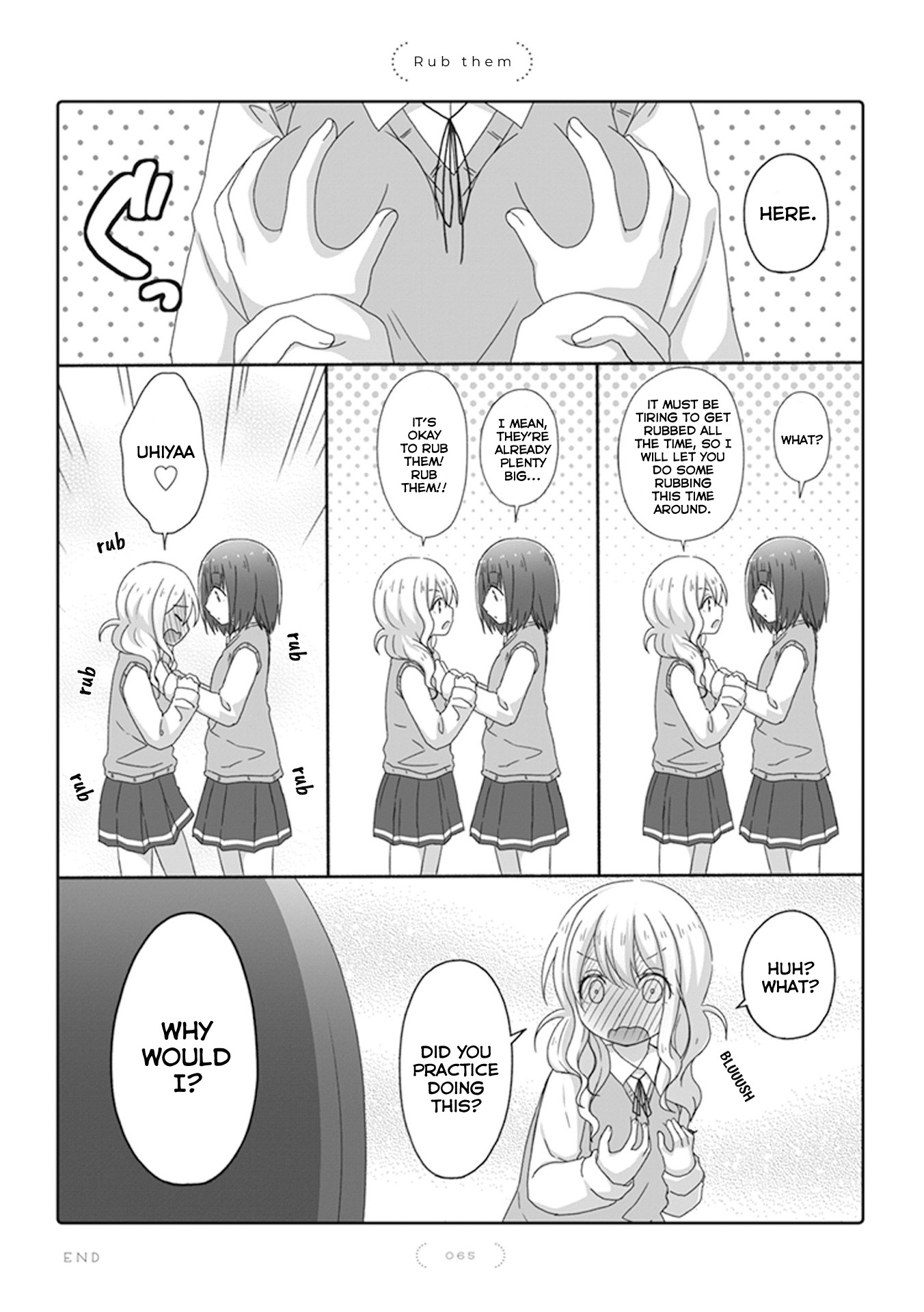 Unrequited Yuri Love Chapter 35 page 1 - Chapter 35: Rub them