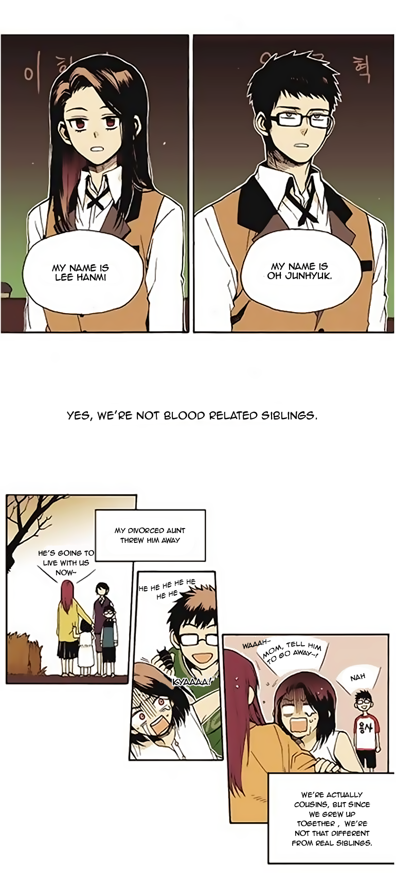 Unstoppable Siblings Chapter 0.2 page 9 - Chapter 0 v2 : She lied.