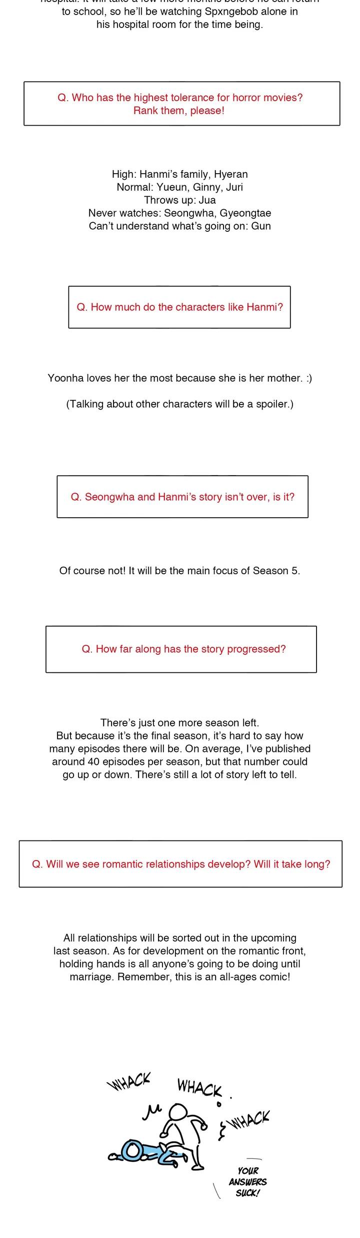 Unstoppable Siblings Chapter 160.5 page 4 - Chapter 160.5: Season 4 Creator's Note