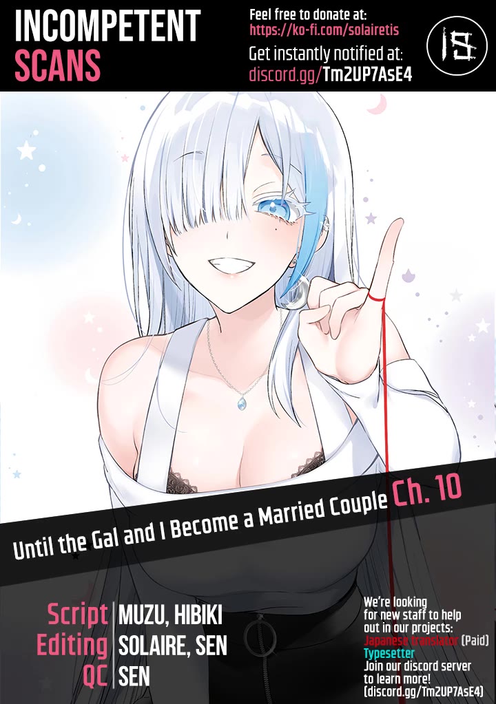Until the Gal and I Become a Married Couple Chapter 10 page 1 - Chapter 10