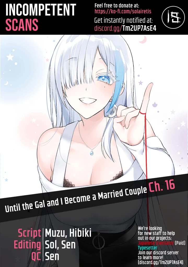 Until the Gal and I Become a Married Couple Chapter 16 page 1 - Chapter 16