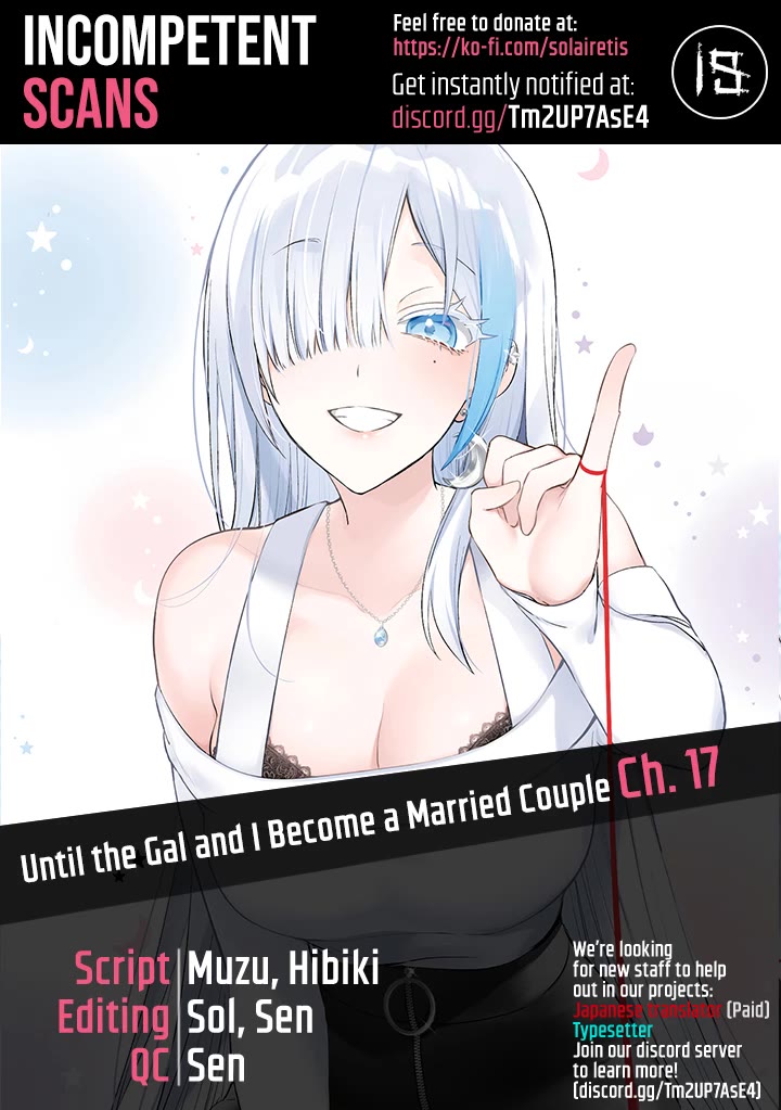 Until the Gal and I Become a Married Couple Chapter 17 page 1 - Chapter 17