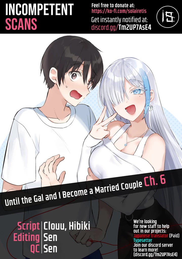 Until the Gal and I Become a Married Couple Chapter 6 page 1 - Chapter 6
